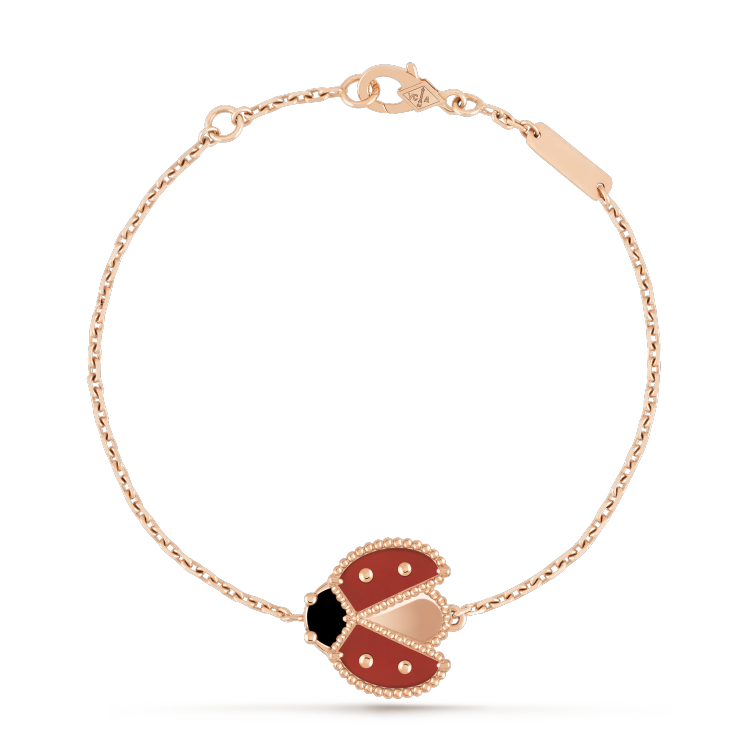 [Resenly Jewelry]LUCKY SPRING 1 MOTIF PINK GOLD BRACELET