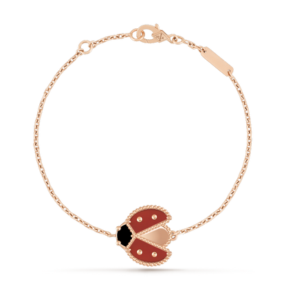 [Resenly Jewelry]LUCKY SPRING 1 MOTIF PINK GOLD BRACELET