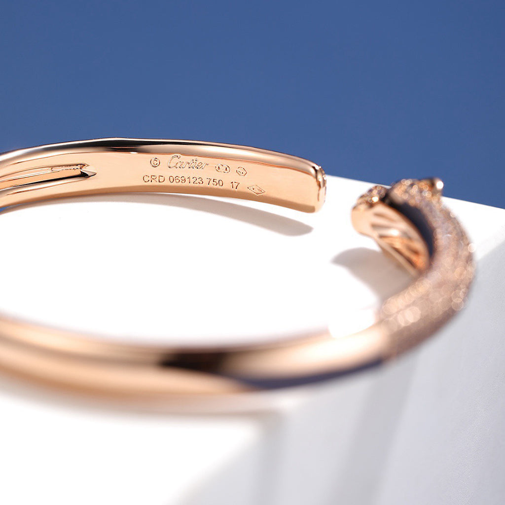 [Resenly Jewelry]PANTHERE FULL DIAMOND OPEN BRACELET
