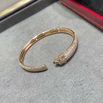 [Resenly Jewelry]PANTHERE FULL DIAMOND OPEN BRACELET