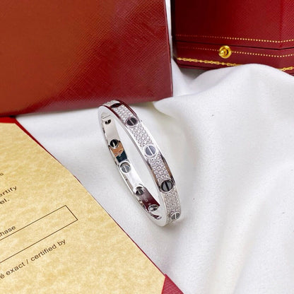 [Resenly Jewelry]LOVE BRACELET 6.1MM DIAMOND-PAVED CERAMIC