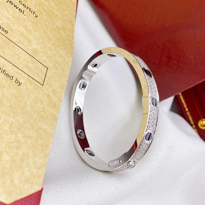 [Resenly Jewelry]LOVE BRACELET 6.1MM DIAMOND-PAVED CERAMIC