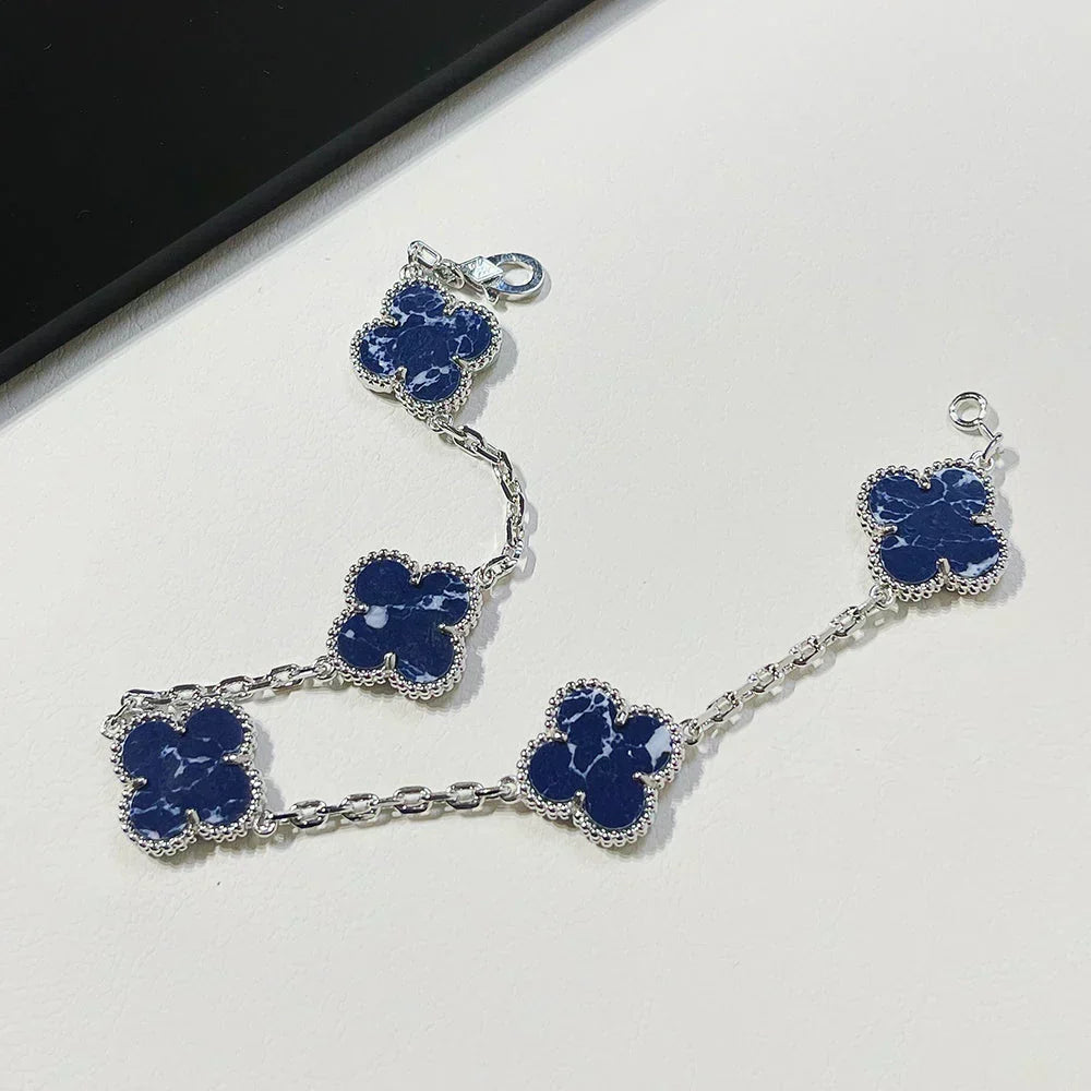 [Resenly Jewelry]CLOVER 5 MOTIF PIETERSITE BRACELET COLLECTION