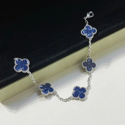 [Resenly Jewelry]CLOVER 5 MOTIF PIETERSITE BRACELET COLLECTION