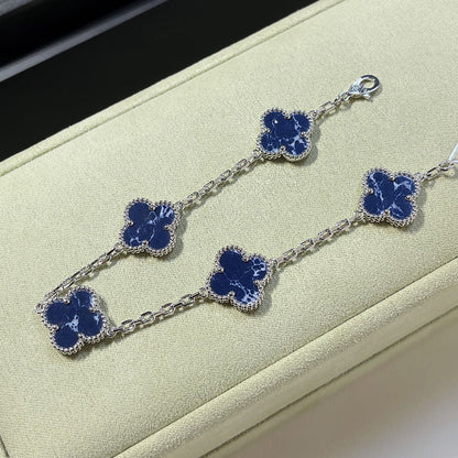 [Resenly Jewelry]CLOVER 5 MOTIF PIETERSITE BRACELET COLLECTION