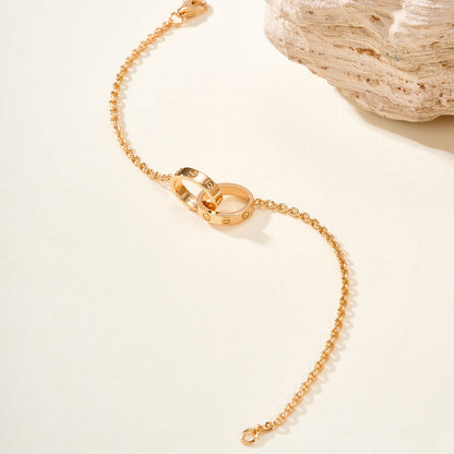 [Resenly Jewelry]LOVE BRACELET DOUBLE RING