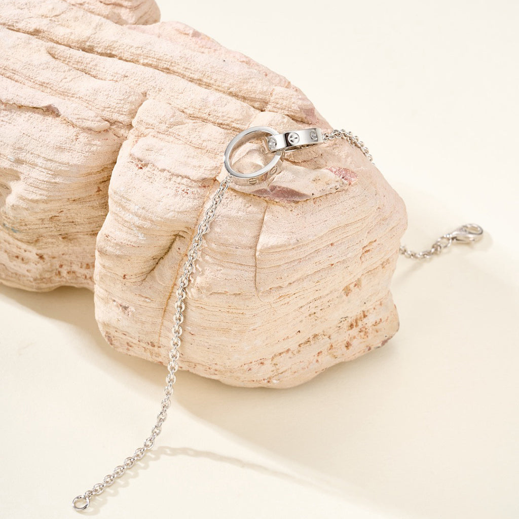 [Resenly Jewelry]LOVE BRACELET DOUBLE RING