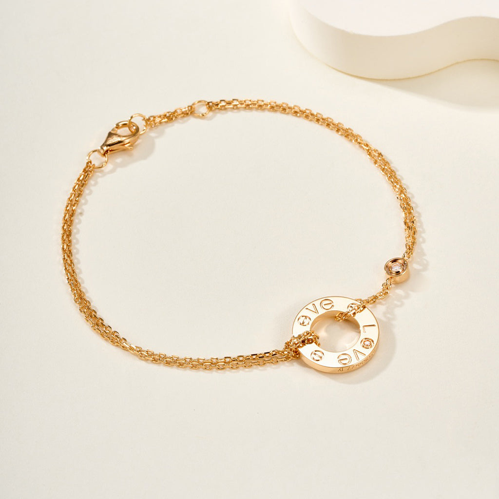 [Resenly Jewelry]LOVE BRACELET 2 DIAMOND