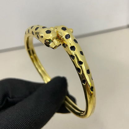 [Resenly Jewelry]PANTHERE DOUBLE HEADED OPEN BRACELET