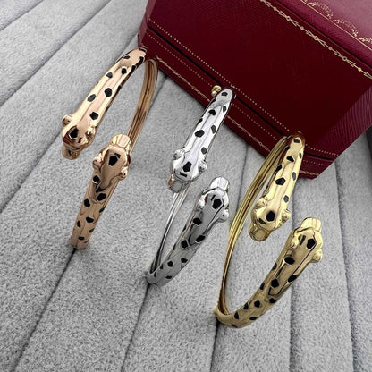[Resenly Jewelry]PANTHERE DOUBLE HEADED OPEN BRACELET
