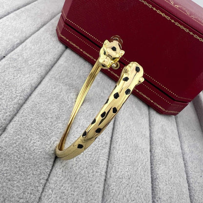 [Resenly Jewelry]PANTHERE DOUBLE HEADED OPEN BRACELET