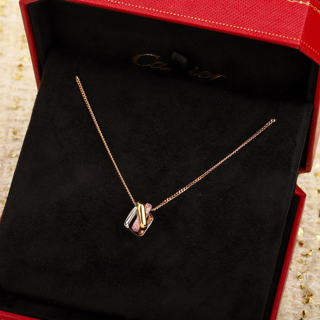 [Resenly Jewelry]TRINITY CUSHION NECKLACE COLLECTION