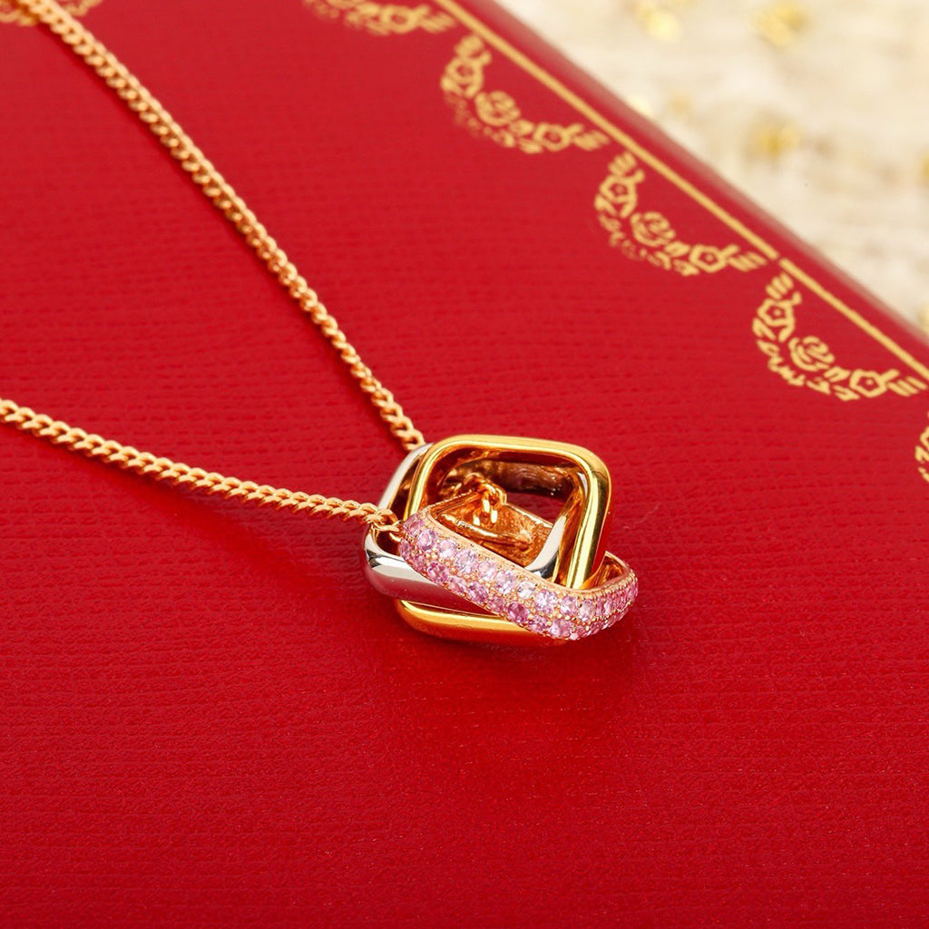 [Resenly Jewelry]TRINITY CUSHION NECKLACE COLLECTION