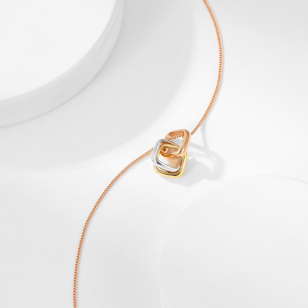 [Resenly Jewelry]TRINITY CUSHION NECKLACE COLLECTION