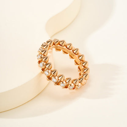 [Resenly Jewelry]CLASH 6.8MM DIAMOND MEDIUM RING