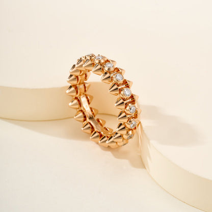 [Resenly Jewelry]CLASH 6.8MM DIAMOND MEDIUM RING