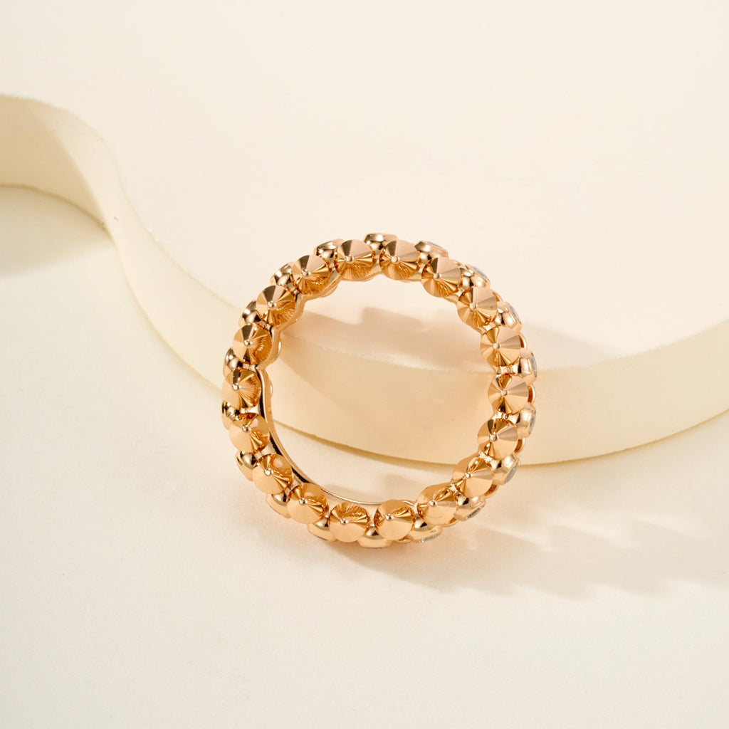 [Resenly Jewelry]CLASH 6.8MM DIAMOND MEDIUM RING