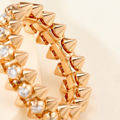 [Resenly Jewelry]CLASH 6.8MM DIAMOND MEDIUM RING