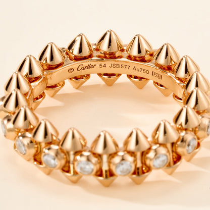 [Resenly Jewelry]CLASH 6.8MM DIAMOND MEDIUM RING