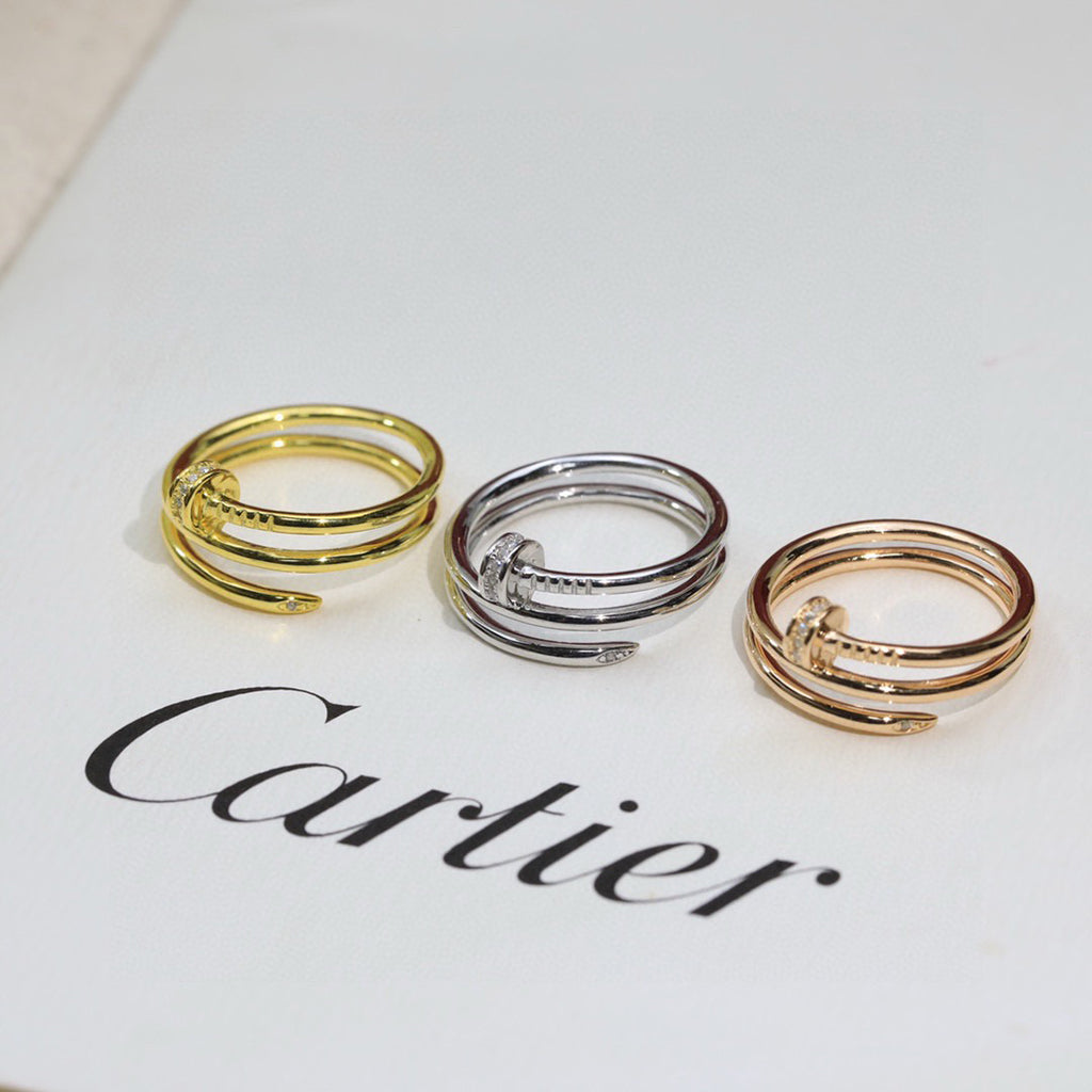 [Resenly Jewelry]JUSTE RING 4.8MM HALF DIAMOND