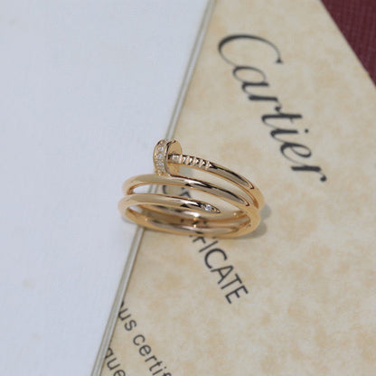 [Resenly Jewelry]JUSTE RING 4.8MM HALF DIAMOND