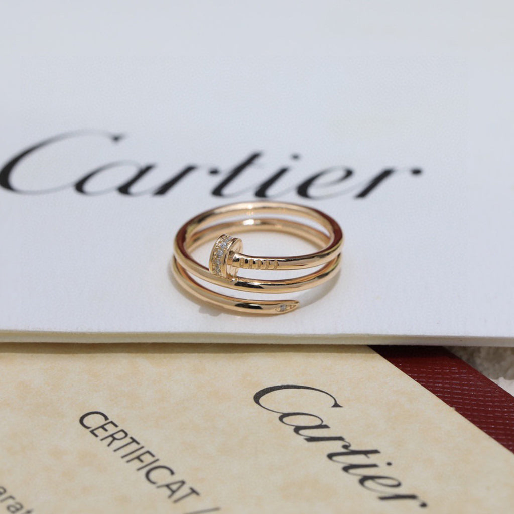 [Resenly Jewelry]JUSTE RING 4.8MM HALF DIAMOND