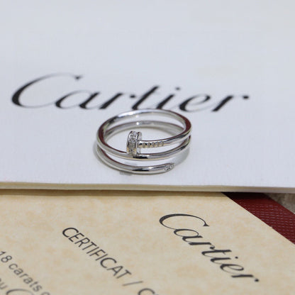 [Resenly Jewelry]JUSTE RING 4.8MM HALF DIAMOND