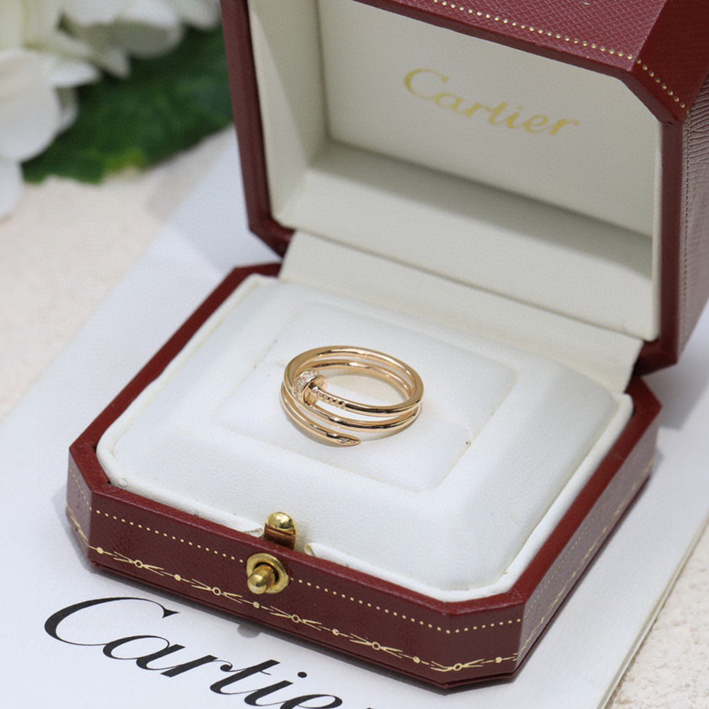 [Resenly Jewelry]JUSTE RING 4.8MM HALF DIAMOND