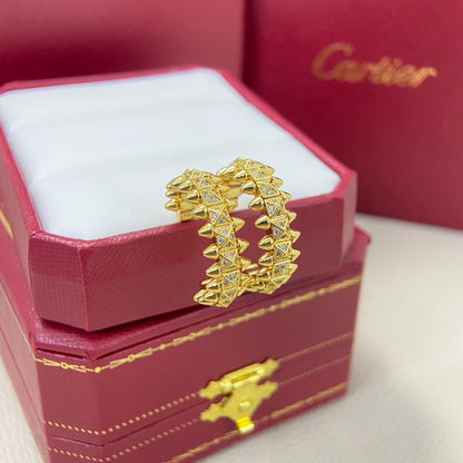 [Resenly Jewelry]CLASH 6.4MM FULL DIAMOND SMALL EARRINGS
