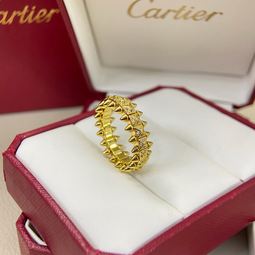 [Resenly Jewelry]CLASH 6.4MM SMALL FULL DIAMOND RING