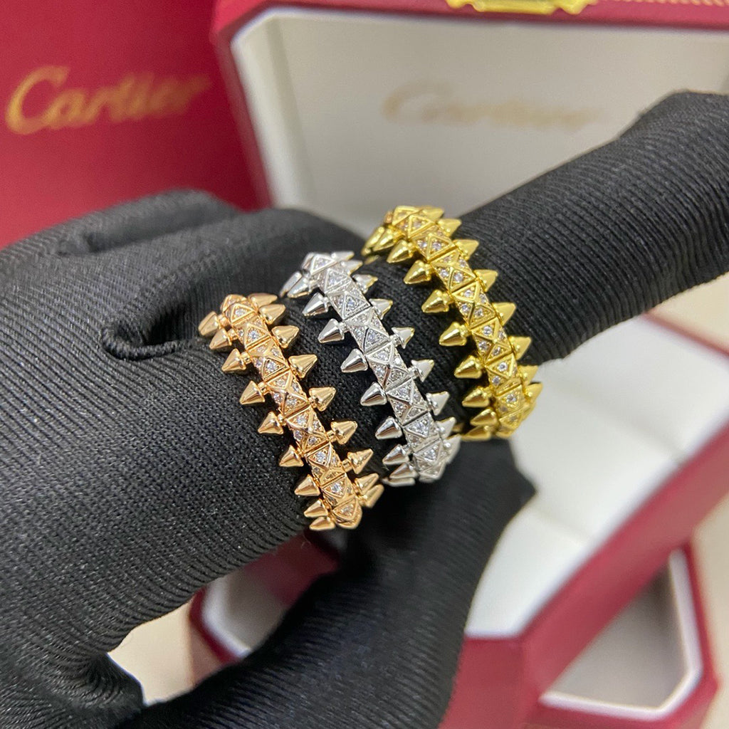 [Resenly Jewelry]CLASH 6.4MM SMALL FULL DIAMOND RING