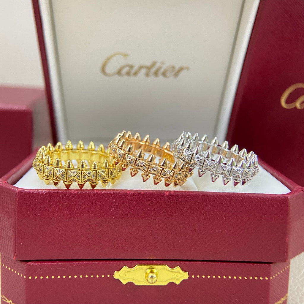 [Resenly Jewelry]CLASH 6.4MM SMALL FULL DIAMOND RING