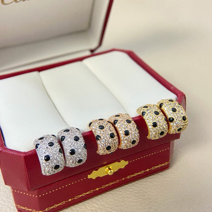 [Resenly Jewelry]PANTHERE MINI FULL DIAMOND EARRINGS