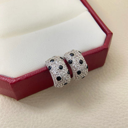 [Resenly Jewelry]PANTHERE MINI FULL DIAMOND EARRINGS