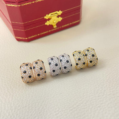 [Resenly Jewelry]PANTHERE MINI FULL DIAMOND EARRINGS