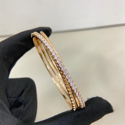 [Resenly Jewelry]ETINCELLE HALF-PAVED DIAMOND BRACELET