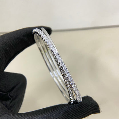 [Resenly Jewelry]ETINCELLE HALF-PAVED DIAMOND BRACELET