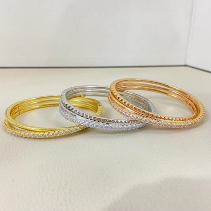 [Resenly Jewelry]ETINCELLE HALF-PAVED DIAMOND BRACELET