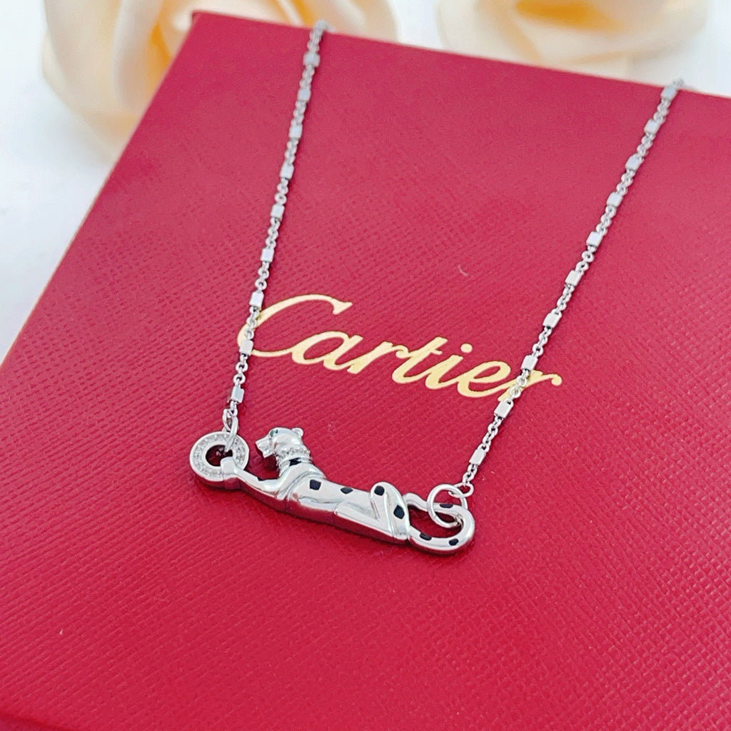 [Resenly Jewelry]PANTHERE FULL DIAMOND NECKLACE