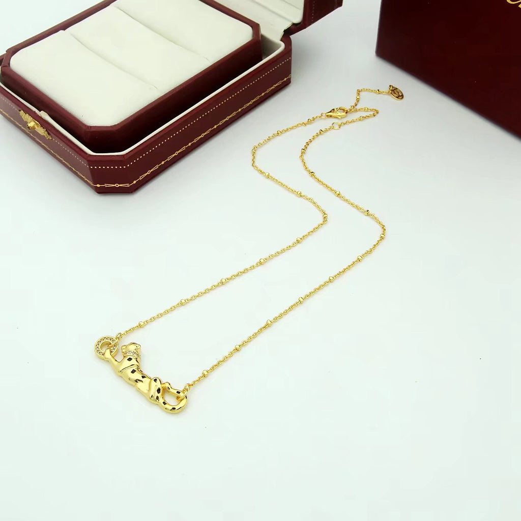 [Resenly Jewelry]PANTHERE FULL DIAMOND NECKLACE