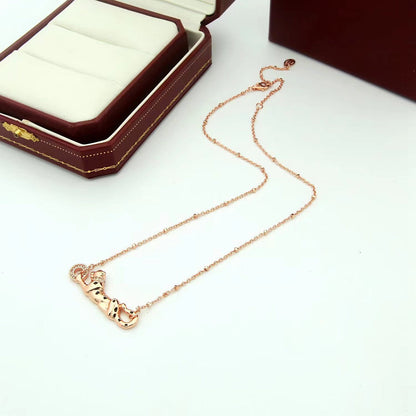 [Resenly Jewelry]PANTHERE FULL DIAMOND NECKLACE
