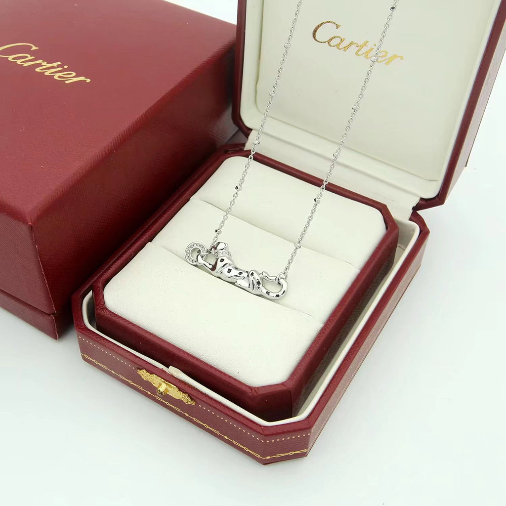 [Resenly Jewelry]PANTHERE FULL DIAMOND NECKLACE