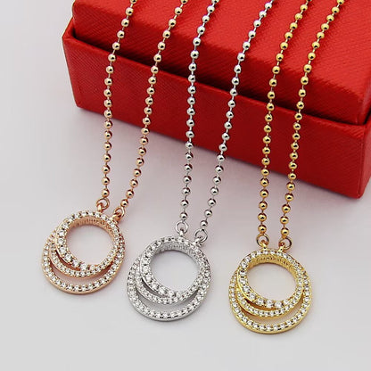 [Resenly Jewelry]ETINCELLE  FULL DIAMOND NECKLACE