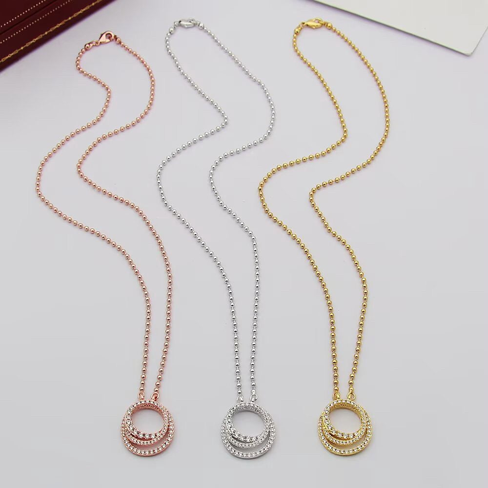 [Resenly Jewelry]ETINCELLE  FULL DIAMOND NECKLACE