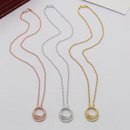 [Resenly Jewelry]ETINCELLE  FULL DIAMOND NECKLACE