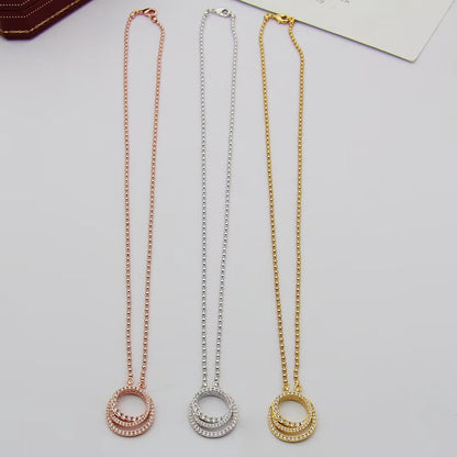 [Resenly Jewelry]ETINCELLE  FULL DIAMOND NECKLACE