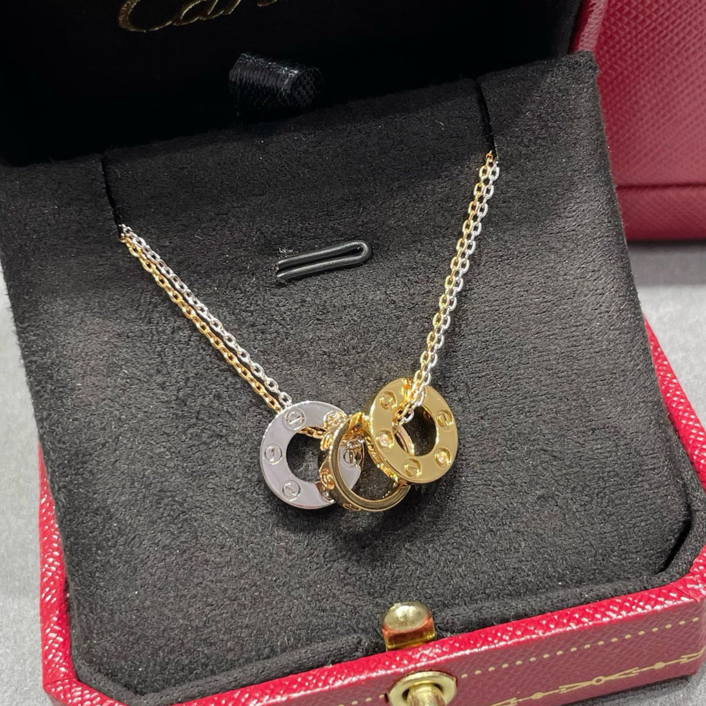 [Resenly Jewelry]LOVE 6 DIAMOND PENDANT NECKLACE