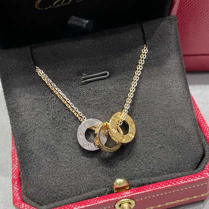 [Resenly Jewelry]LOVE 6 DIAMOND PENDANT NECKLACE