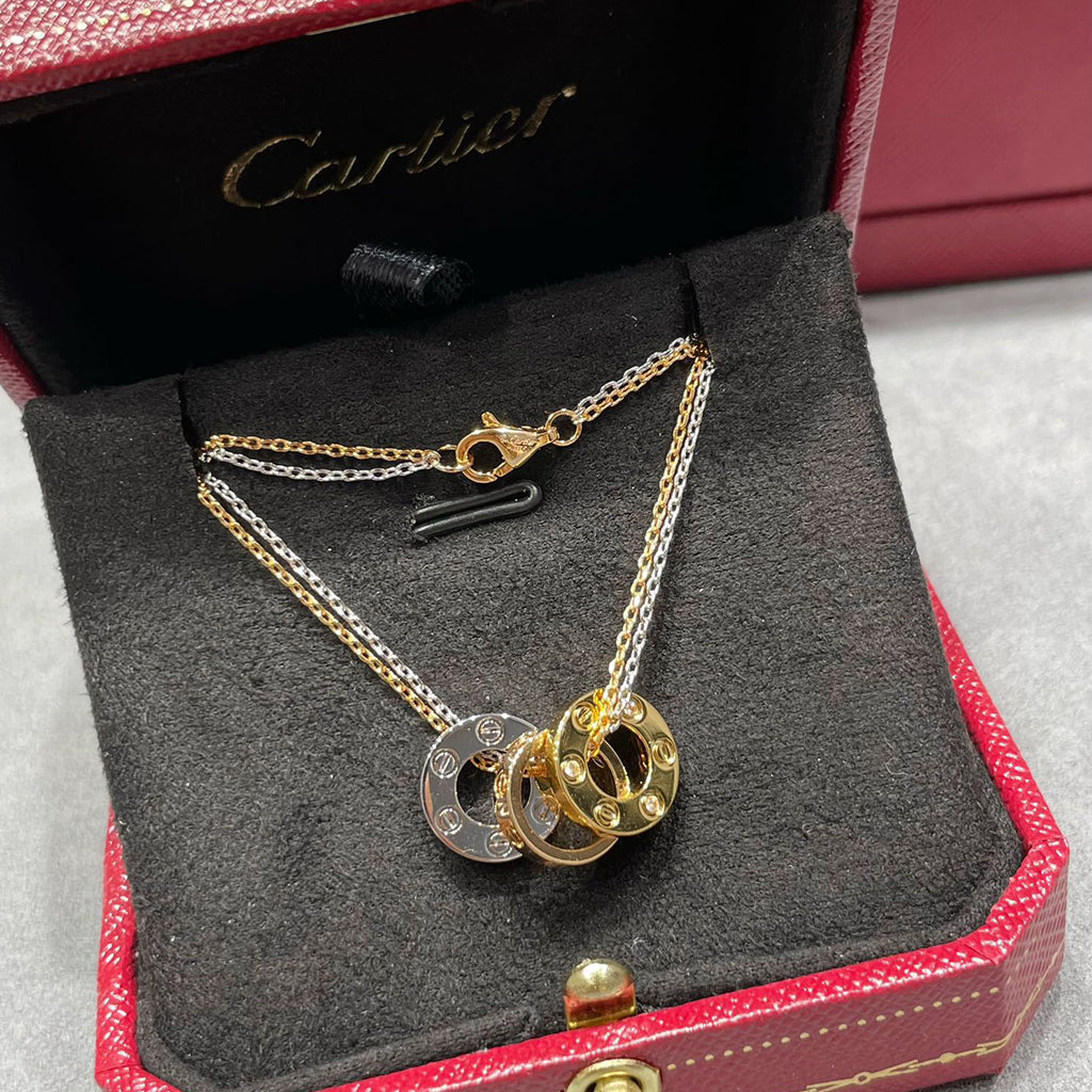 [Resenly Jewelry]LOVE 6 DIAMOND PENDANT NECKLACE