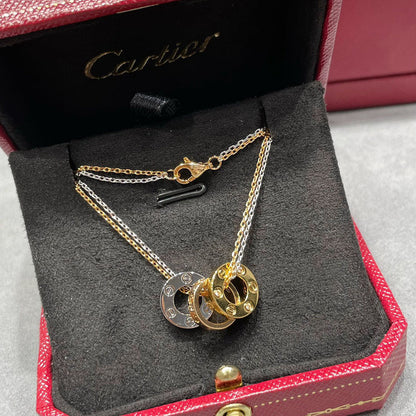 [Resenly Jewelry]LOVE 6 DIAMOND PENDANT NECKLACE